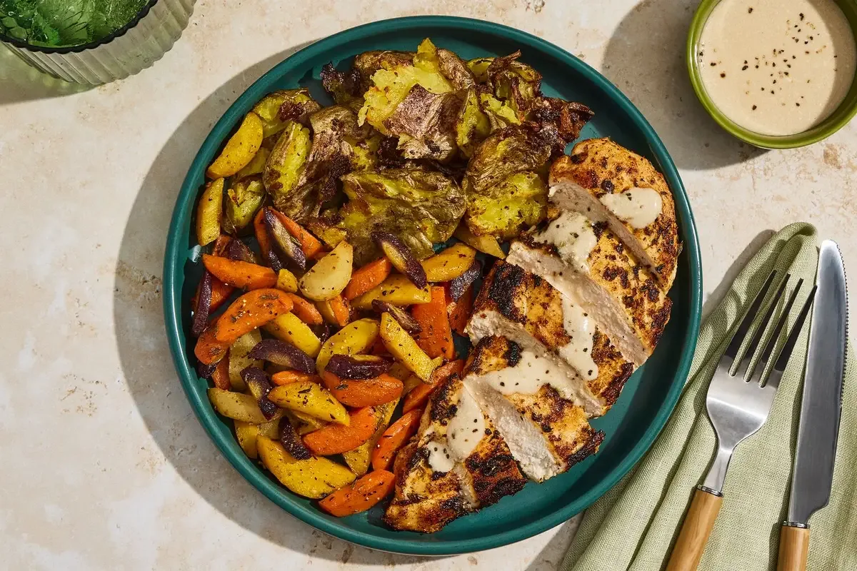 Chicken & Bacon with Truffle Potatoes