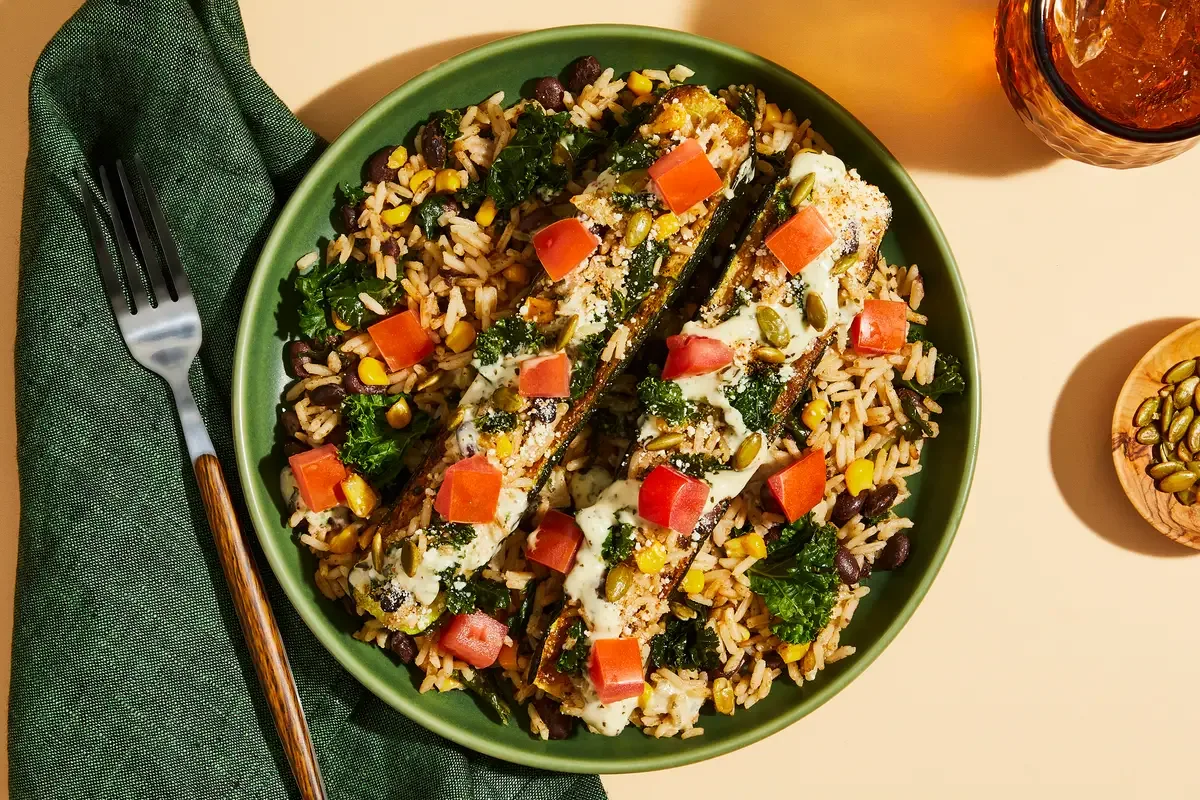 Southwest Summer Squash Boats