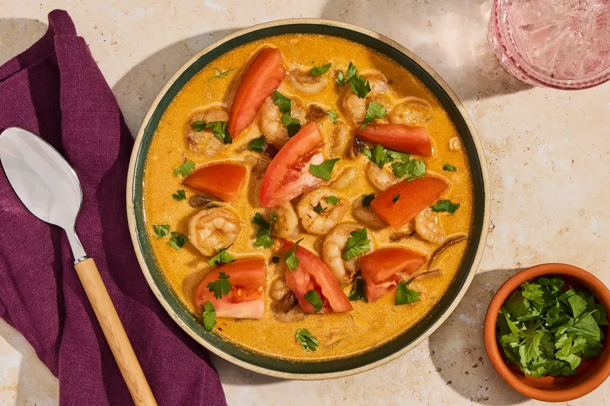 Spicy Thai Style Coconut Shrimp Soup