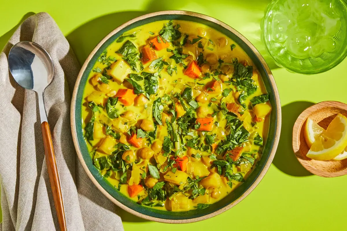 Curry Chickpea Soup with Organic Chicken