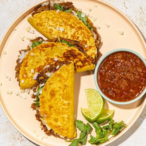 Spicy Quesabirria Tacos