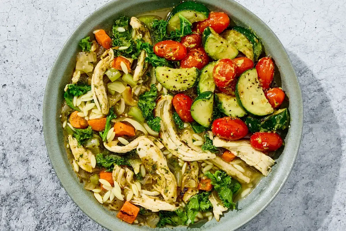Sicilian Style Chicken & Orzo