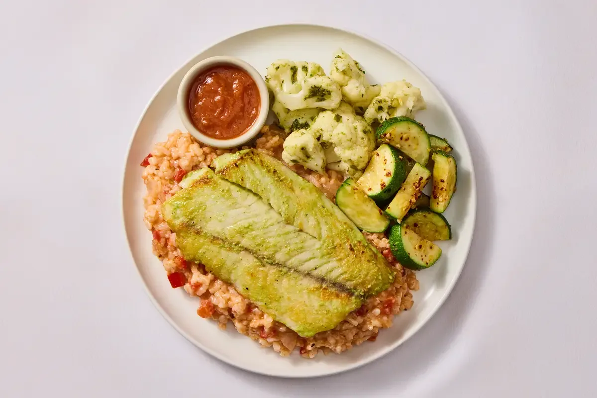 Roasted Red Pepper & Basil Barramundi