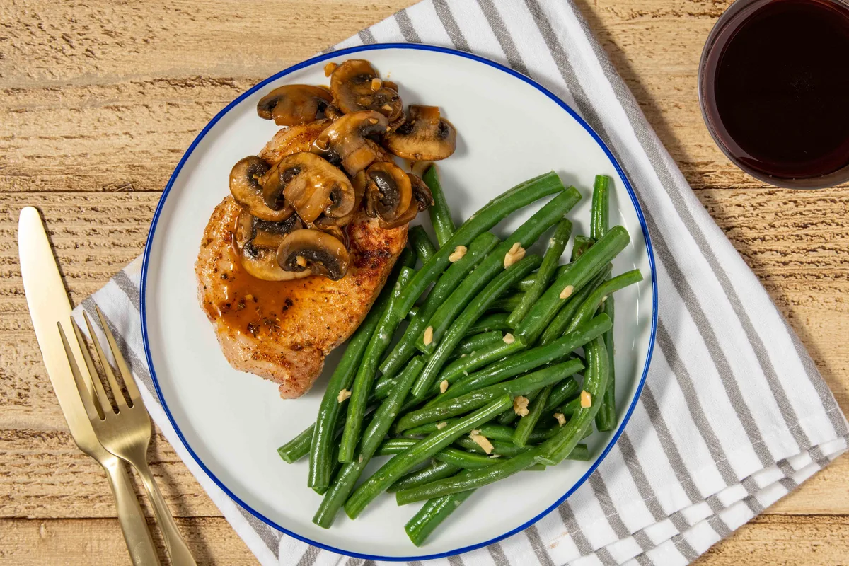 Marsala Mushroom Smothered Pork Chop