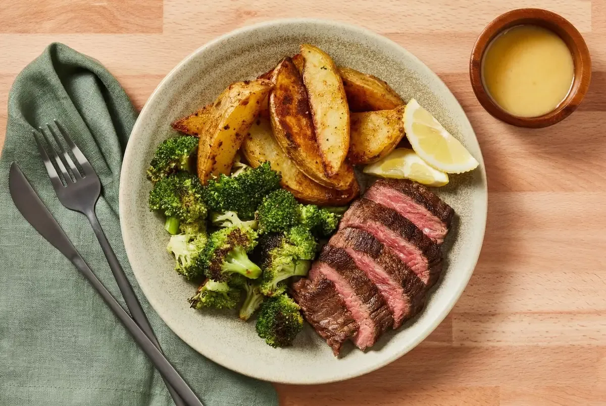 Panko Crusted Rib Eye Schnitzel