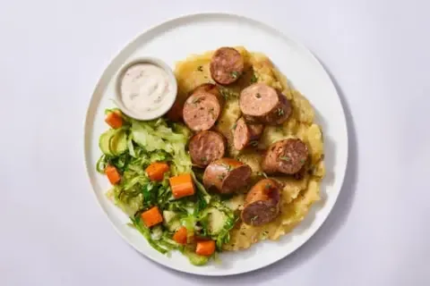 BBQ Mustard Bison Pork Sausage
