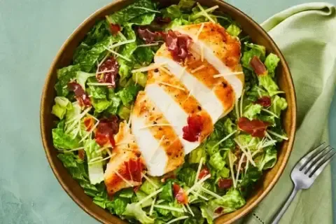 Crispy Prosciutto Caesar Salad with 2x Chicken