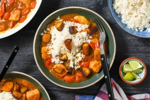 One Pan Caribbean Chicken Stew