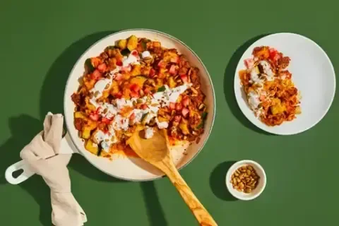Taco Spiced Beef & Squash Skillet