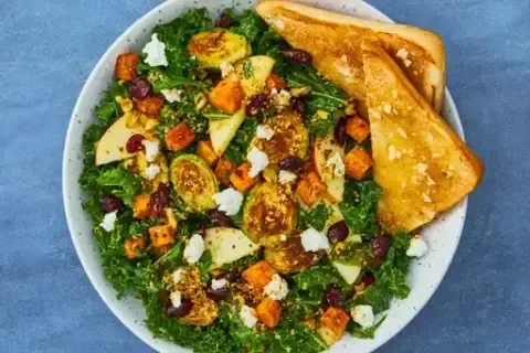 Harvest Kale & Roasted Brussels Salad