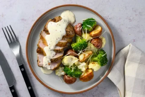 Lyonnaise Style Pork Tenderloin