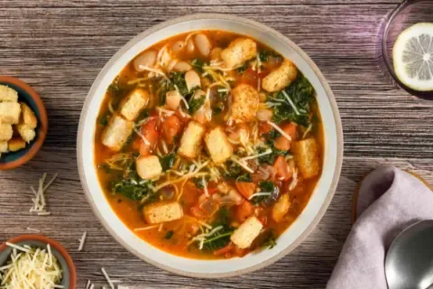 One Pot Cozy Bean and Tomato Soup