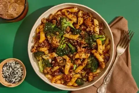 Spicy Turkey & Korean Rice Cake Stir Fry
