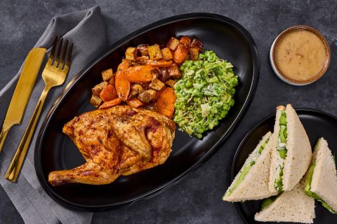 British Style Roasted Half Chicken