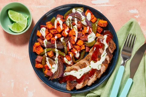 HFRC-R40197APS03_Hero_LowCalCitrusyTexMexPorkTenderloinWithSpicedVeggieJumbleAndLimeCrema_W31-92-2025-86533062