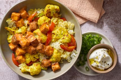 Sweet Chili Paneer Rice Bowls
