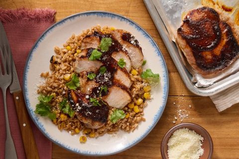 Baked Chile Maple Pork Chops
