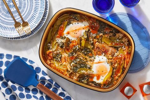Oven Baked Korean Eggs & Rice