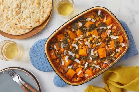 Oven Baked Butternut Squash & Chickpea Curry