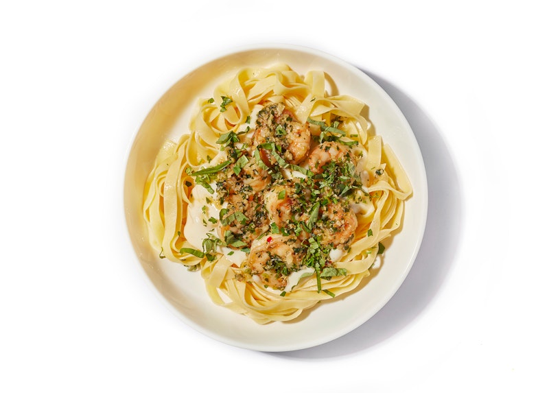 Garlic Shrimp Fettuccine