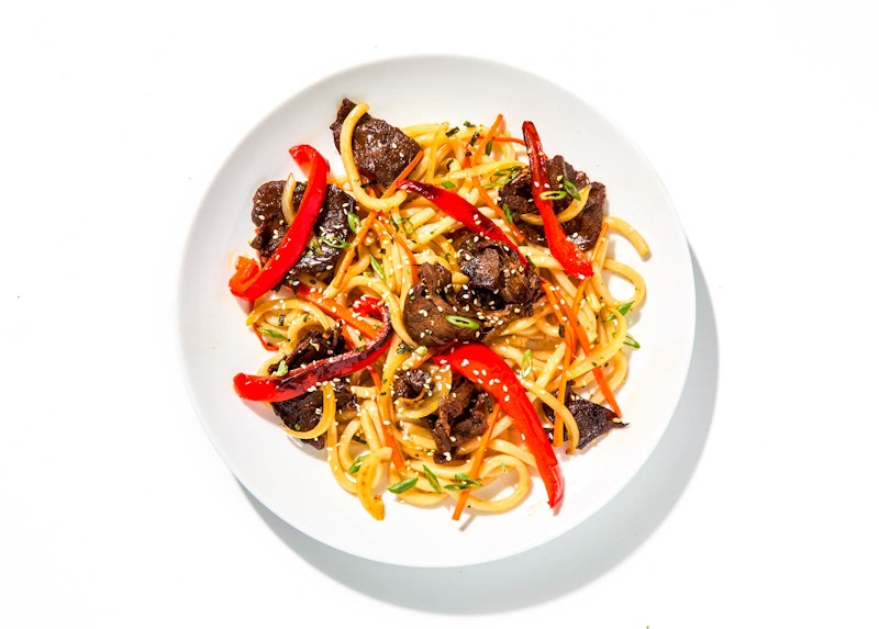 Beef Yaki Udon Noodles