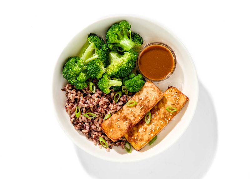 Miso Glazed Tofu Steak Bowl