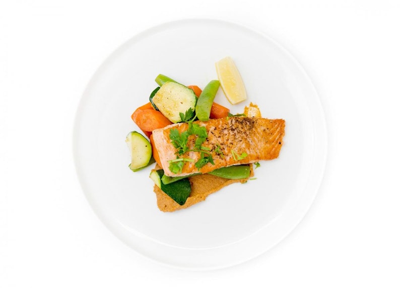 Salmon with Roasted Vegetables