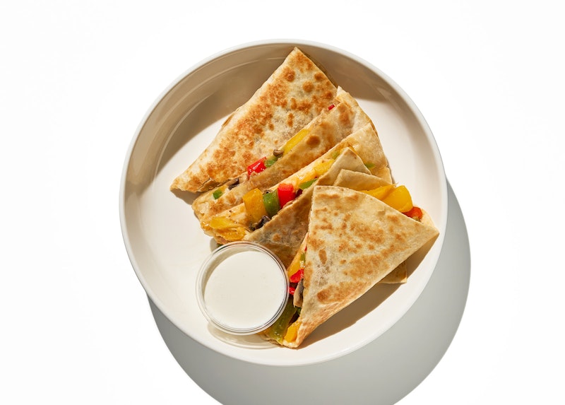 Three Mushroom Quesadilla