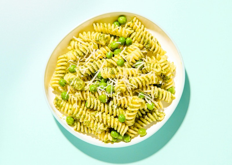 Fusilli with Sweet Peas
