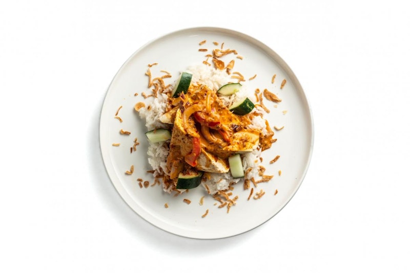 Spicy Indonesian Red Chili Tofu