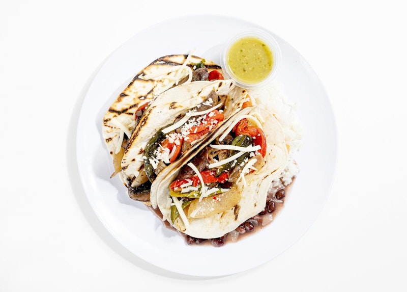 Grilled Portobello and Poblano Fajitas
