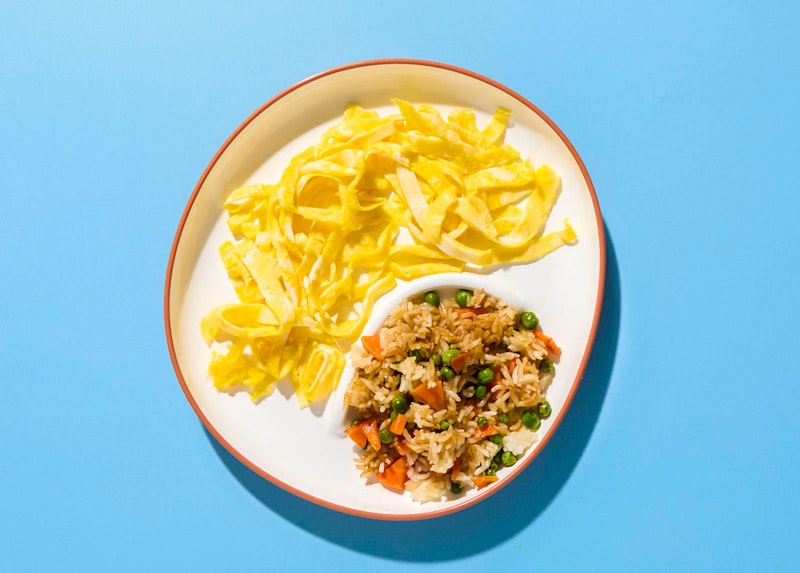 Egg Omelet Fried Rice