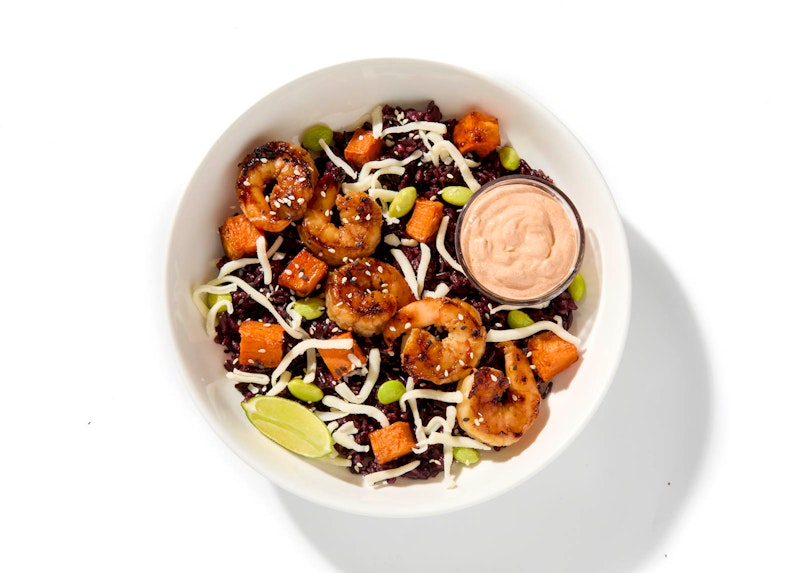 Grilled Teriyaki Glazed Shrimp Bowl
