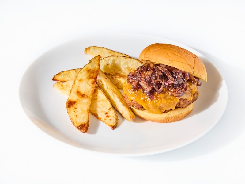 Turkey Burger with Caramelized Onion Jam