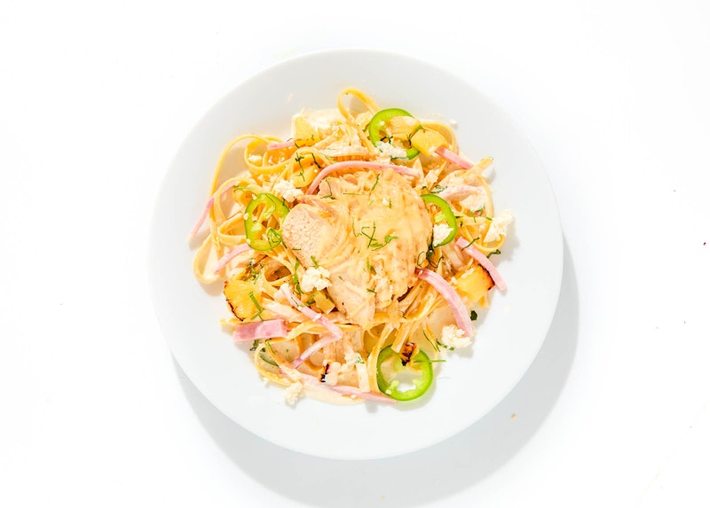 Hawaiian Chicken Fettuccine