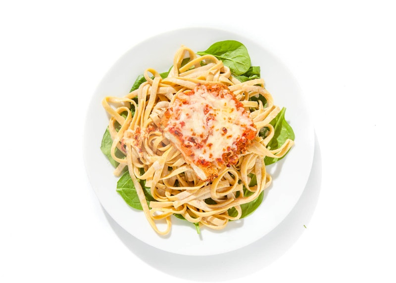 Porcini Fettuccine & Mozzarella Chicken