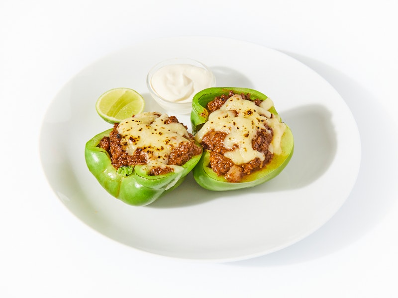 Beef Chili Stuffed Peppers — CookUnity Meal Review & Calories