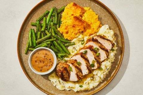 Herb Gravy Grilled Pork Chop