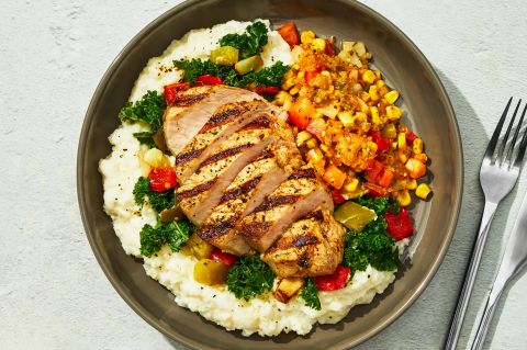 Charleston Style Pork Chop & Grits