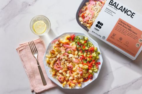 Chicken Pasta With Honey Bbq Sauce Zucchini Bell Peppers