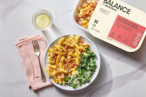 Uncured Bacon Chicken Pasta With Spinach