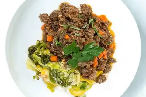Beef Bolognese With Broccoli Squash Casserole