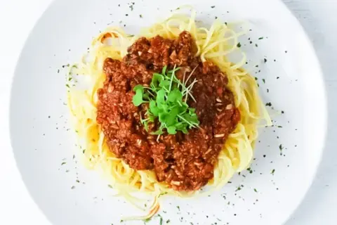 Mushroom Bolognese with Spaghetti Squash
