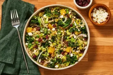 Kale, 2x Salmon & Orange Salad with Feta