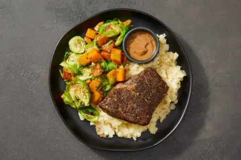 Garlic Jus Short Rib & Potato-Celeriac Mash
