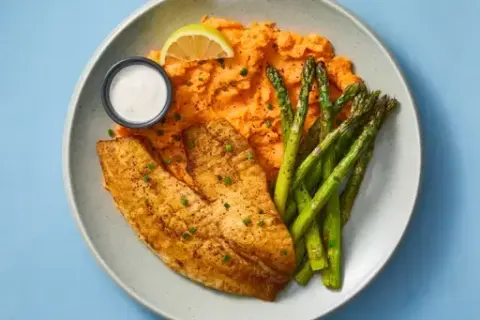 Old Bay Tilapia & Roasted Asparagus