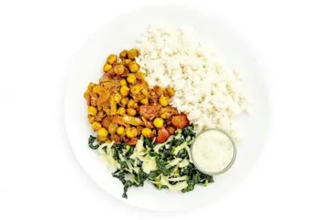 Chana Masala with Coconut Rice