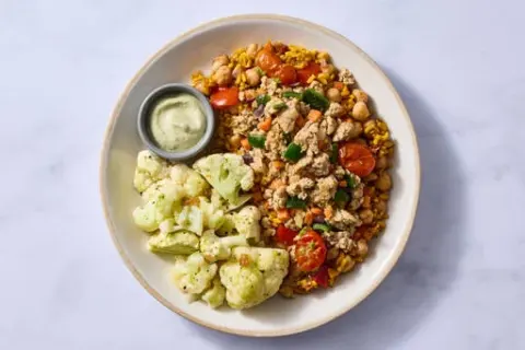 Baharat-Spiced Pork & Turmeric-Chickpea Rice