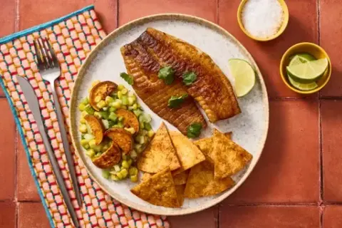 Spicy Peruvian Tilapia & Ceviche-Style Veggies