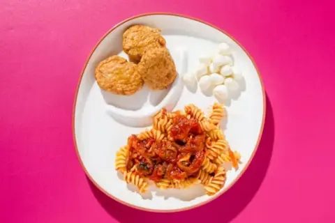Baked Chicken Bites & Marinara Pasta